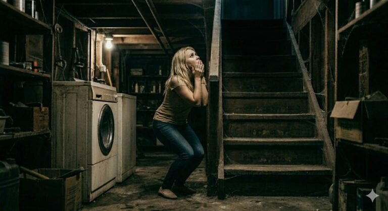 Une silhouette d'enfant aux yeux noirs tenant une clé rouillée dans un rêve sombre, symbolisant une intrusion spirituelle.