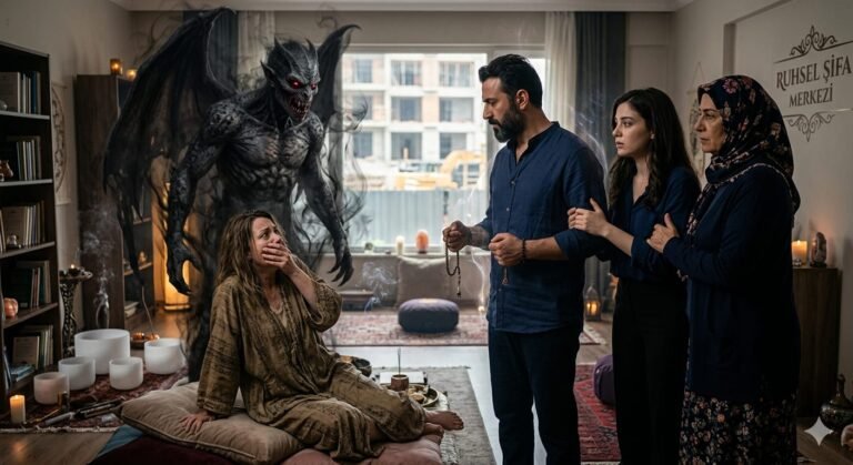 Illustration of entity attachment and the shadows of meditation rituals