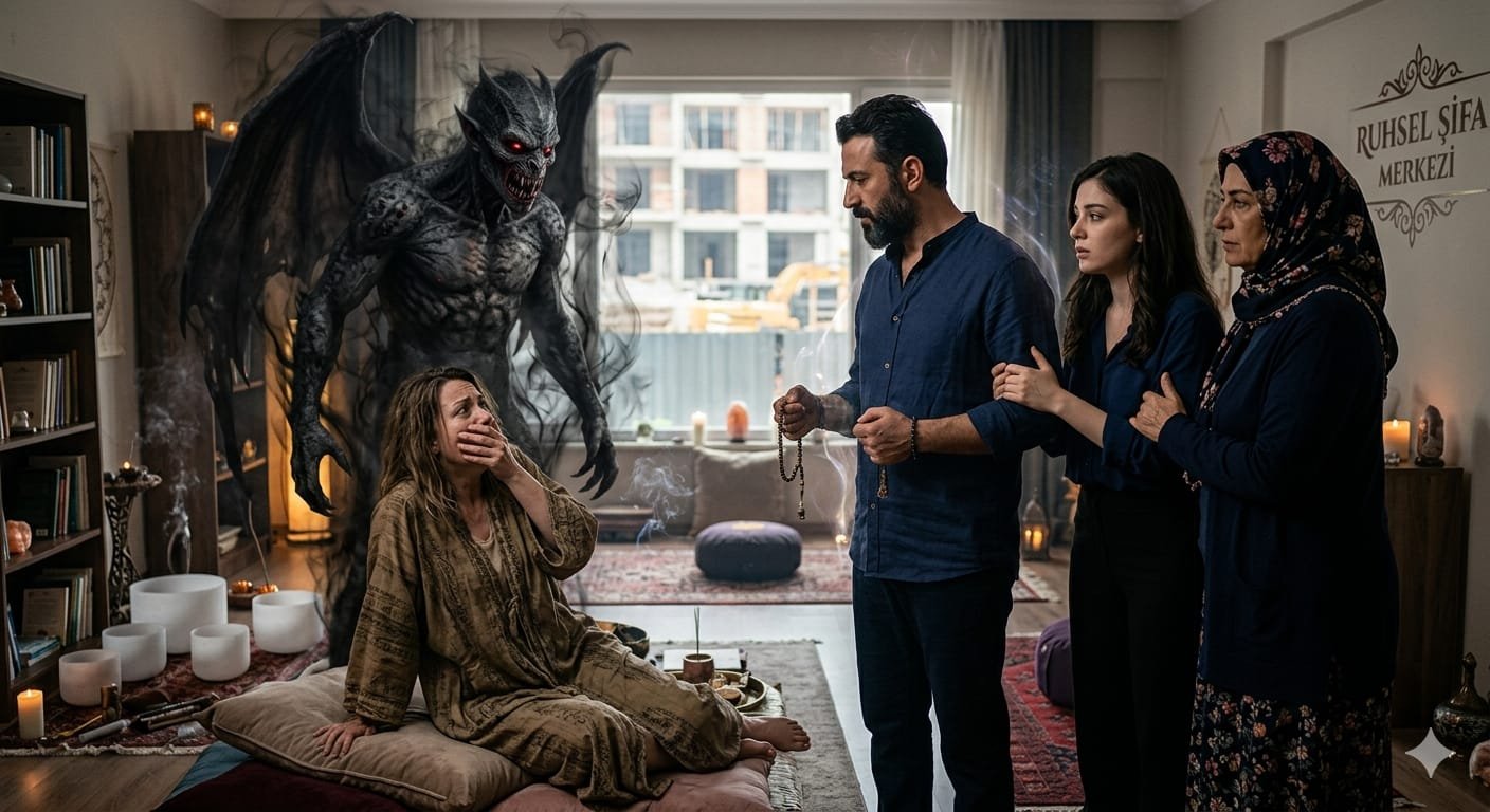 Illustration of entity attachment and the shadows of meditation rituals