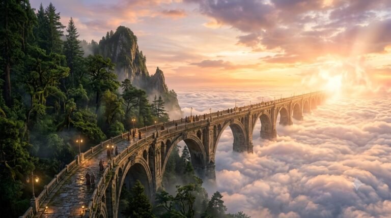crossing a bridge in a dream Islam meaning — spiritual symbol of transition, passage and divine threshold