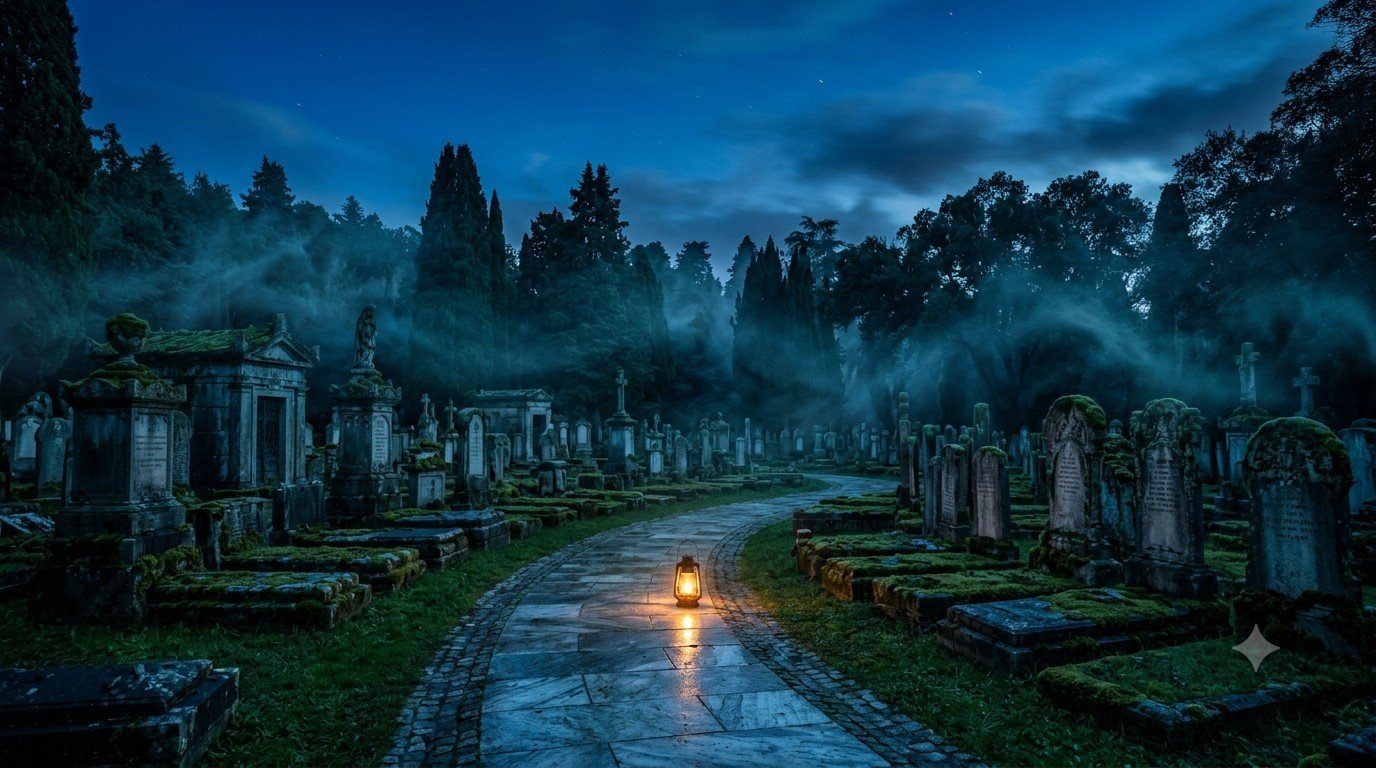 Friedhof im Traum islamische Bedeutung — spirituelles Symbol für göttliche Mahnung, Sterblichkeit und Ahnenverbindung