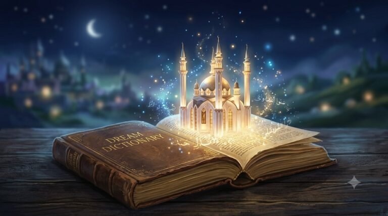 seeing a mosque in a dream Islam meaning — spiritual symbol of divine sanctuary, sacred calling and connection to Allah(God)