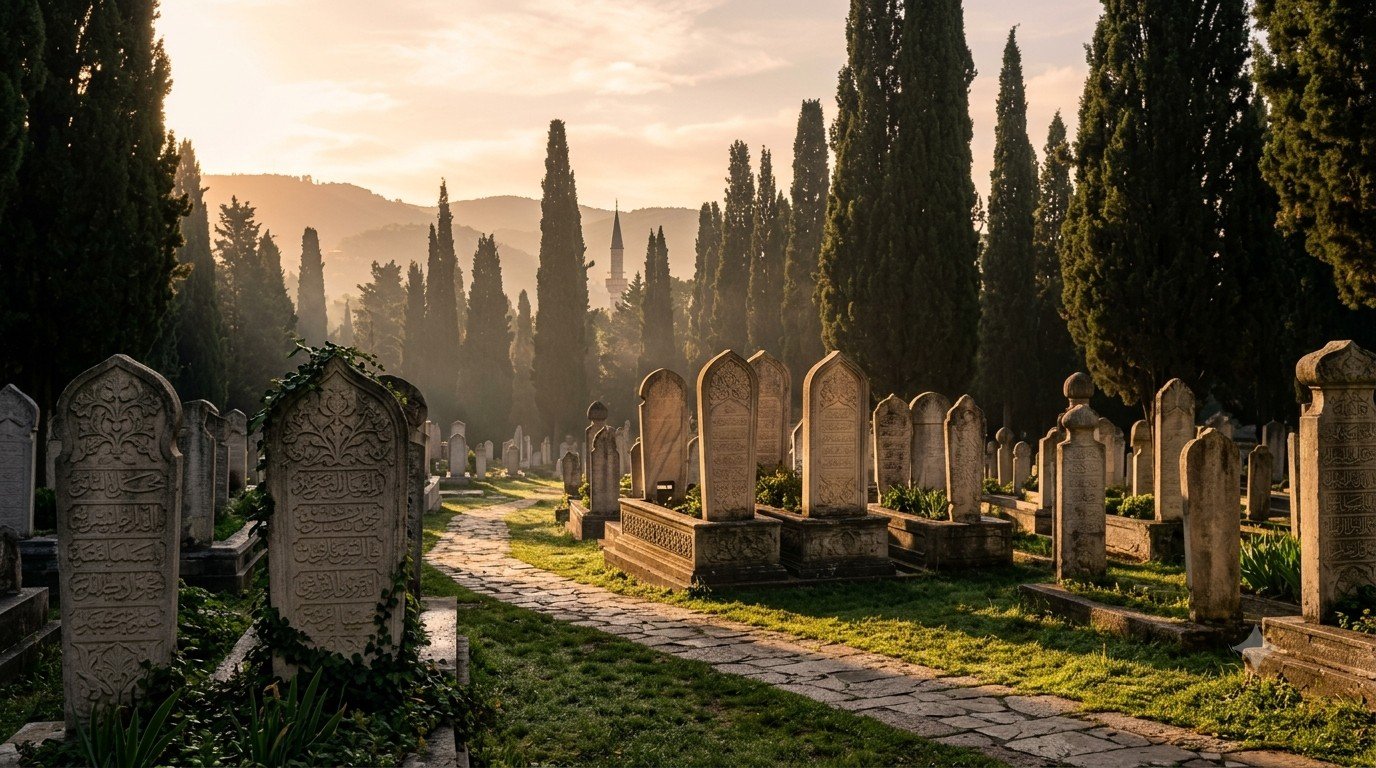 voir un cimetière en rêve signification islam — symbole spirituel de rappel divin, mortalité et connexion ancestrale